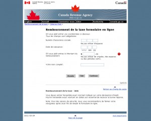 CRA Phishing Site (French)